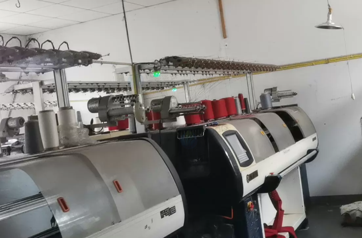 苏州市地区工厂处理357针国产高速电脑横机连空压机倒纱机6台