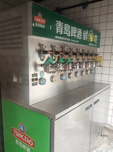 青岛市地区个人处理啤酒鲜啤机、风水冷一体机带储物柜