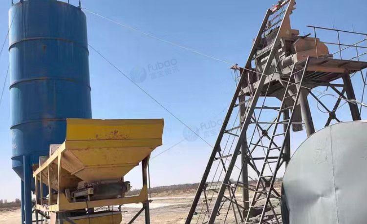 武威市地区处理750搅拌机带60吨水泥罐