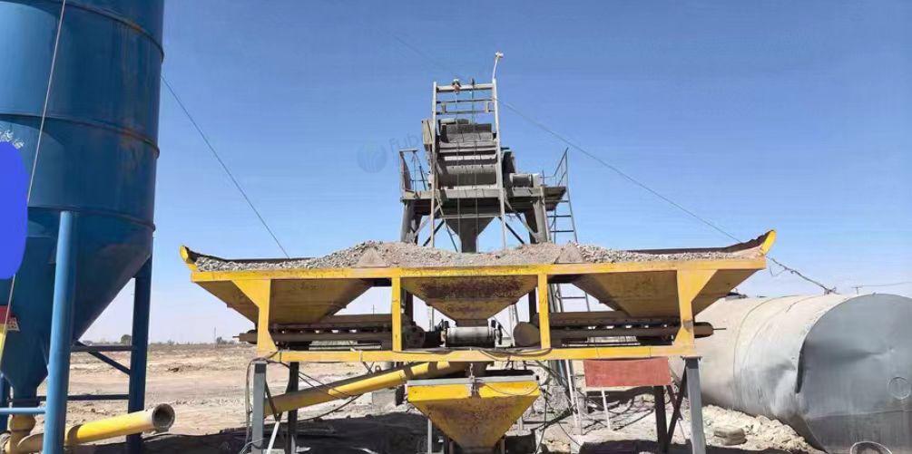 武威市地区处理750搅拌机带60吨水泥罐