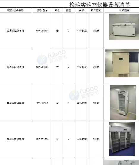 重庆地区处理实验室仪器设备