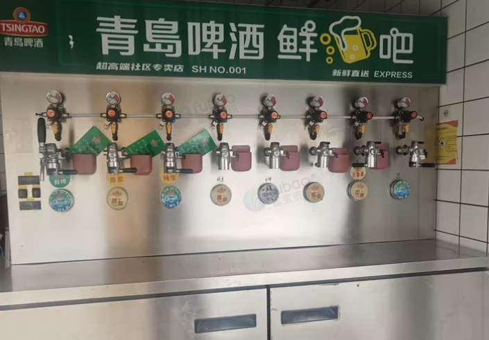 青岛市地区个人处理啤酒鲜啤机、风水冷一体机带储物柜