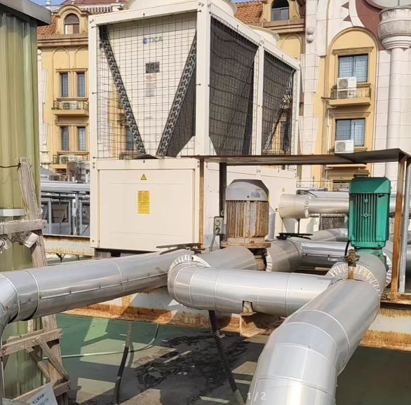 常州市地区公司处理南京天加水系统中央空调模块机组外机2组等