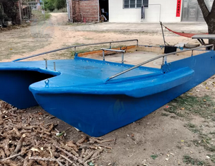 钦州市地区处理白泡双体钓鱼船