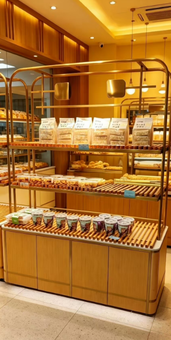 娄底市地区店铺处理面包柜、冷藏柜、展示柜、收银台柜等整套烘焙门店展柜