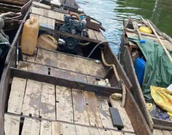 清远市地区处理久保田四缸木船