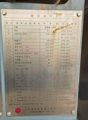 九江市地区处理士林电机厂2500KVA电力变压器