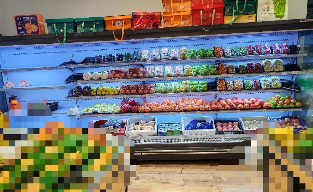 邵阳市地区店铺处理4.8米风幕柜