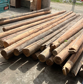 宣城市地区拆房处理圆木料、红瓦片等
