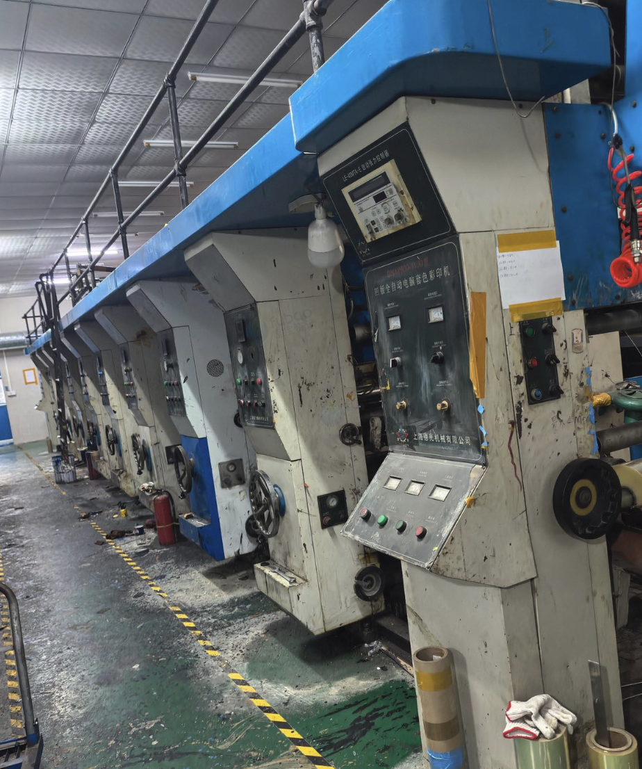 江门市地区处理德光8色凹版印刷机