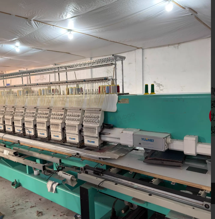 南通市地区工厂处理越美YUEMEI高速绣花机