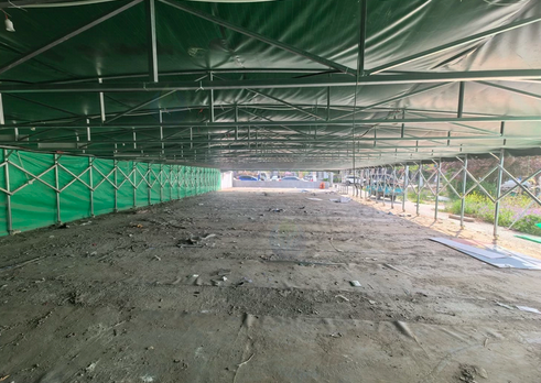 济南市地区处理菜鸟驿站货架、推拉雨棚等