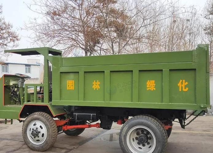 济宁市地区处理军绿色园林绿化自卸车