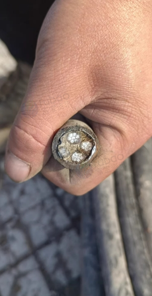 黑河市地区处理两种电缆3×16，1×103×25，1×16