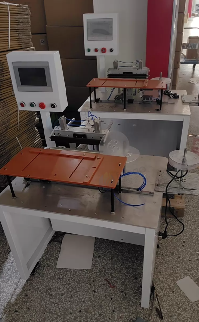 温州地区处理色纸包边机2台