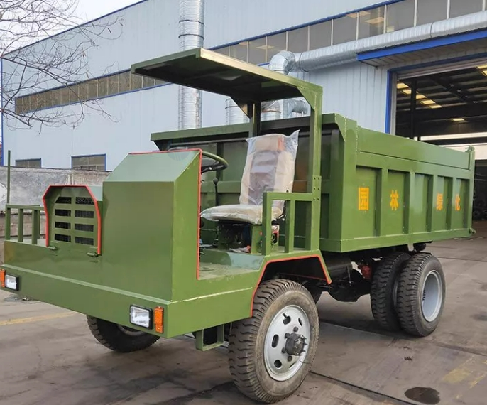 济宁市地区处理军绿色园林绿化自卸车
