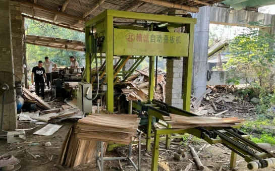 来宾地区刨板厂处理断木机、刨板机、自动叠板机