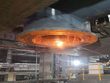 五矿营口中板公司2rh精炼炉一次性热试成功