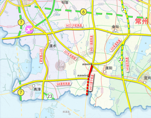溧宁高速新昌枢纽至南渡南枢纽段开通高淳溧阳新增高速环路